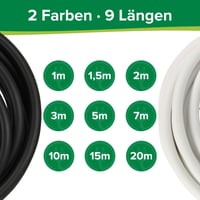 Prelungitor InLine, 1 m, alb 8