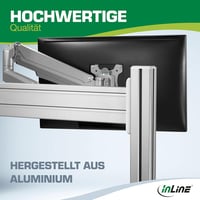 InLine Slatwall Monitor tartó 17-32 colos képernyőhöz, VESA 75/100, fali és asztali rögzítés 6