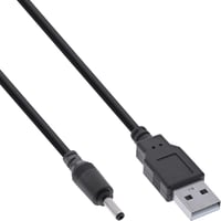 Napájací kábel InLine USB-A – DC konektor, 3,5 x 1,35 mm, 5V, 3A, 15W, 2 m, 26806B 1