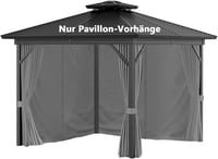 Inmeilifus 3x3m Pavilon 4 Oldalfallal Vízálló UV Védelem Szürke - Grey 1