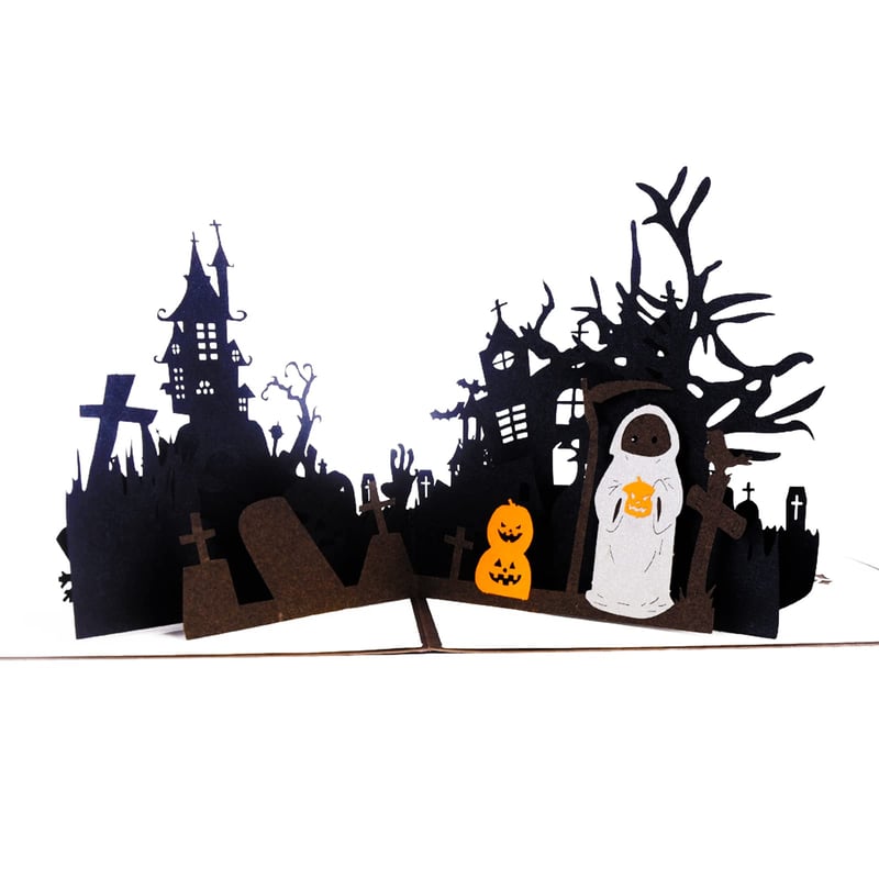 Innbox 3D halloweenska pozvánka na párty – vyskakovacie blahoželanie a darčeková karta