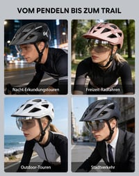 Cyklistická prilba InnerKing s LED svetlom, ľahká prilba na bicykel pre mužov a ženy, pre dospelých 8