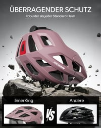 Cyklistická prilba InnerKing s LED svetlom, ľahká prilba na bicykel pre mužov a ženy, pre dospelých 2