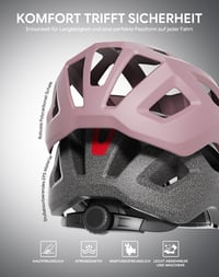 Cyklistická prilba InnerKing s LED svetlom, ľahká prilba na bicykel pre mužov a ženy, pre dospelých 7