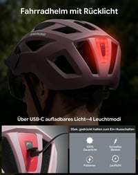 Cyklistická prilba InnerKing s LED svetlom, ľahká prilba na bicykel pre mužov a ženy, pre dospelých 5