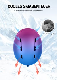 Snowboardová prilba InnerKing Síhelm s 360° nastavením veľkosti pre mužov a ženy 7