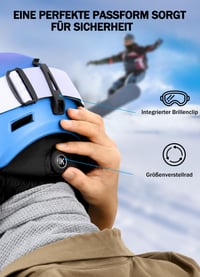 Snowboardová prilba InnerKing Síhelm s 360° nastavením veľkosti pre mužov a ženy 9