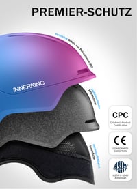 Snowboardová prilba InnerKing Síhelm s 360° nastavením veľkosti pre mužov a ženy 3