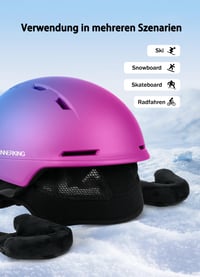 Snowboardová prilba InnerKing Síhelm s 360° nastavením veľkosti pre mužov a ženy 5
