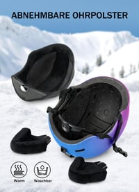 Snowboardová prilba InnerKing Síhelm s 360° nastavením veľkosti pre mužov a ženy 8