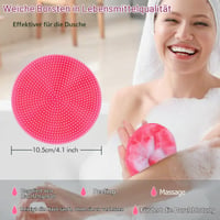 INNERNEED Silikónová kefa na telo a peeling do sprchy, ružová 3