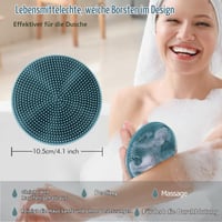 INNERNEED Silikónová kefka na telo do sprchy, jemný materiál potravinárskej kvality, 2-balenie 2