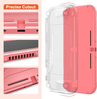 innoAura 17 az 1-ben Nintendo Switch Lite Tok Szett - Hordozható Táska, Játék Tárolás, Védőfólia, Állvány, Joystick Sapka Narancs 5