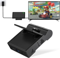 innoAura Switch Dokkoló Állomás Nintendo Switch/OLED-hez, 4K HDMI TV Csatlakozással, USB 3.0 és Type-C Töltőporttal, Összecsukható Hordozhat 1