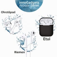 innoGadgets EarHooks háčiky na AirPods a EarPods so silikónovým držiakom a remienkom, 2 ks, biele 7