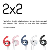 innoGadgets EarHooks háčiky na AirPods a EarPods so silikónovým držiakom a remienkom, 2 ks, biele 5
