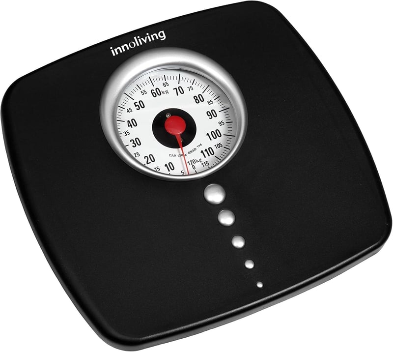 Innoliving INN-104 analóg fürdőszobai mérleg fekete/szürke/ezüst