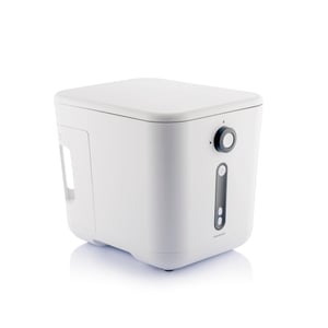 InnovaGoods električni kuhinjski komposter od 3 litre, kanta za otpad bez mirisa, s neprijanjajućim premazom, bijeli, recikliranje organskog otpada