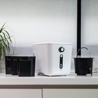Elektrický kuchynský kompostér InnovaGoods s objemom 3 litre, nádoba na odpad bez zápachu s nepriľnavým povrchom, biela, recyklácia organického odpadu 8