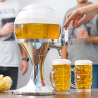 Guľový výčap na pivo InnovaGoods s chladením, s vnútorným zásobníkom 3,5 litra, priehradkami na ľad, strieborný dávkovač piva 2