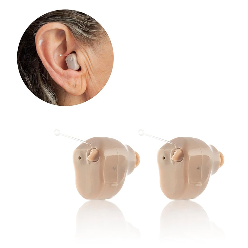 InnovaGoods Hearzy Fülhallgató Hangerősítő 3 Móddal, Mikrofon és Hordtáska