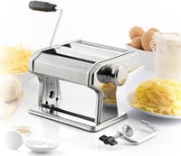 InnovaGoods Kézi Tésztakészítő Gép 3 Hengerrel Spagetti Tagliatelle Lasagne Szürke 9