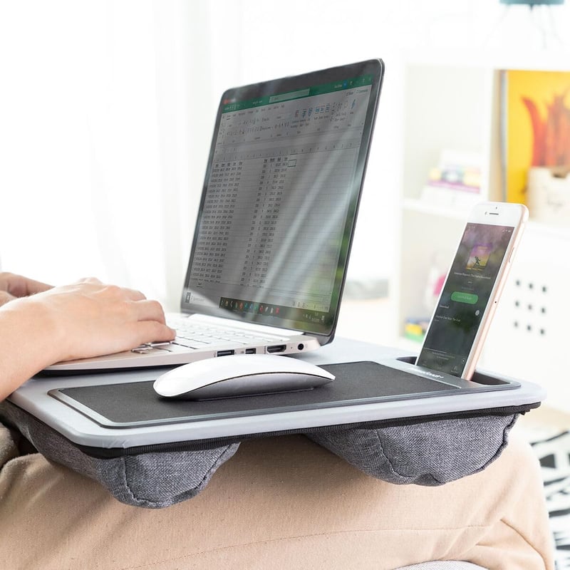 InnovaGoods Laptop Asztal XL Ülőpárnával Ergonomikus Munka és Tanuláshoz