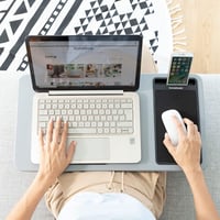 InnovaGoods Laptop Asztal XL Ülőpárnával Ergonomikus Munka és Tanuláshoz 7
