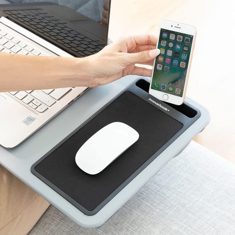 InnovaGoods Laptop Asztal XL Ülőpárnával Ergonomikus Munka és Tanuláshoz