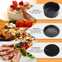 Innsky 5,5L XXL Olaj Nélküli Forrólevegős Fritőz Rozsdamentes Acél 1700W 8 Program LCD Kijelző Receptkönyv 4