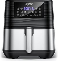 Innsky XXL Forrólevegős Fritőz 5,5L - Rozsdamentes Acél Olajmentes Sütő 1700W, Digitális LED Kijelző, 7 Program, Időzítő, 32 Recepttel 1