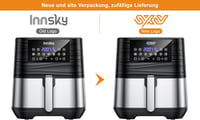 Innsky XXL Forrólevegős Fritőz 5,5L - Rozsdamentes Acél Olajmentes Sütő 1700W, Digitális LED Kijelző, 7 Program, Időzítő, 32 Recepttel 8