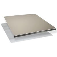INOXLM Planșetă și Blat de Lucru din Oțel Inoxidabil – 50x50 cm, cu Margine de 2 cm – Pentru Bucătării Profesionale, Baruri și Restaurante 1