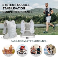INOXTO 5L Könnyű Hidratációs Hátizsák Túrázáshoz Kerékpározáshoz Maratonfutáshoz Unisex 6