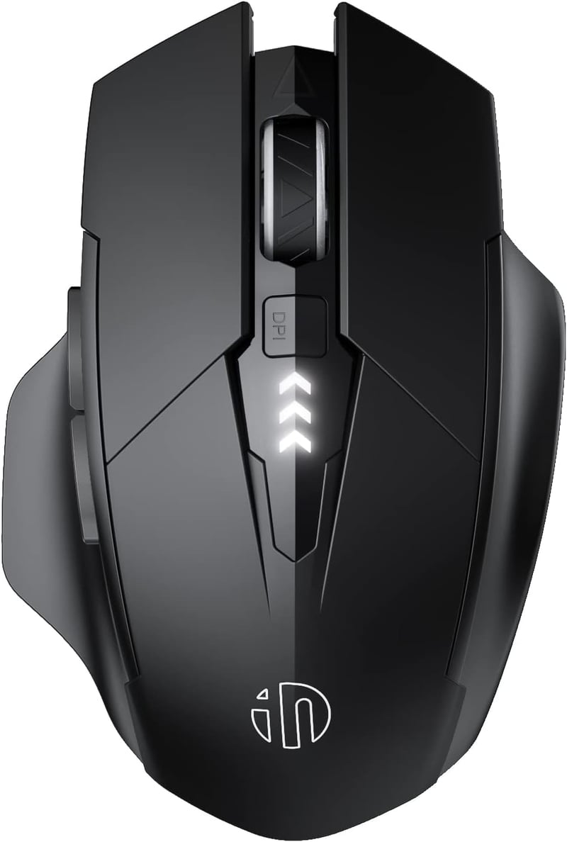 inphic Bluetooth Egér Tri-Mode Vezeték Nélküli Csend Újratölthető 1600DPI