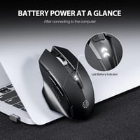 inphic Bluetooth Egér Tri-Mode Vezeték Nélküli Csend Újratölthető 1600DPI 8