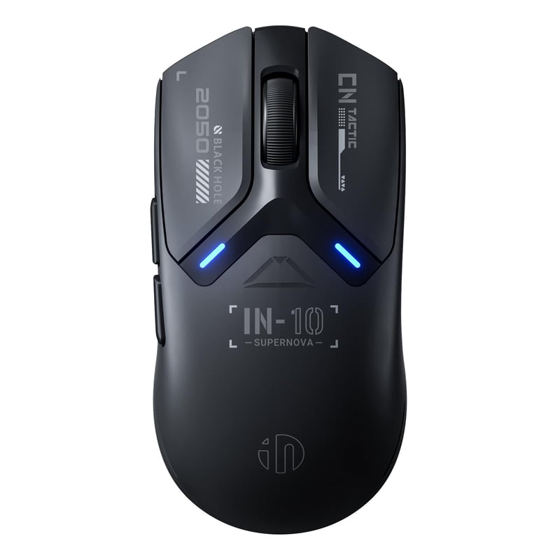 inphic IN10P vezeték nélküli gaming egér Tri-Mode, 60 g, 26000 DPI - fekete
