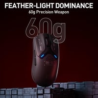 inphic IN10P Wireless Gaming Egér 60g, 26000 DPI, Tri-Mode 2.4G/USB-C/Bluetooth 4