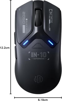 inphic IN10P Wireless Gaming Egér 60g, 26000 DPI, Tri-Mode 2.4G/USB-C/Bluetooth 10