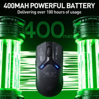 inphic IN10P Wireless Gaming Egér 60g, 26000 DPI, Tri-Mode 2.4G/USB-C/Bluetooth 7
