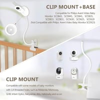 inRobert Philips Avent SCD843/26 SCD833/26 SCD630/26 Baby Monitor Tartó Klip 7