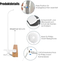 inRobert Philips Avent SCD843/26 SCD833/26 SCD630/26 Baby Monitor Tartó Klip 6