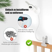 inRobert Philips Avent SCD843/26 SCD833/26 SCD630/26 Baby Monitor Tartó Klip 3