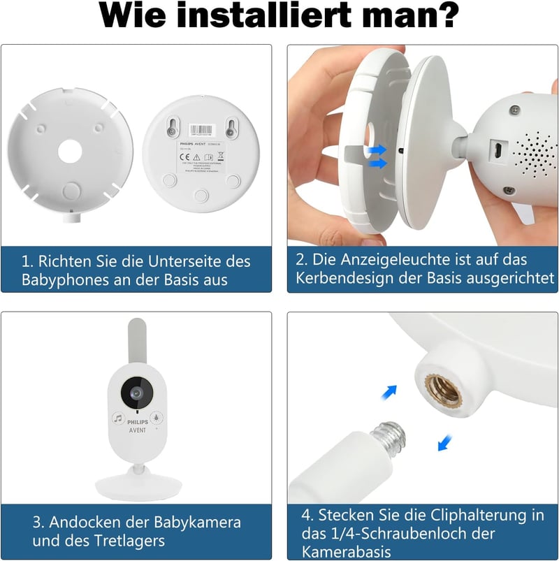 inRobert Philips Avent SCD843/26 SCD833/26 SCD630/26 Baby Monitor Tartó Klip