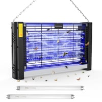 Elektrický lapač hmyzu Insectaway XXL, dvojitá mriežka, 2400 V 20 W, 2 žiarivky T8, lapač komárov, lapač múch, závesný dizajn, na použitie v interiéri, dome a na terase 1
