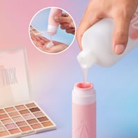 INSFIT súprava 8 silikónových cestovných fliaš, schválené TSA, 90 ml nádobky na tekutiny a 60 ml tégliky na krémy, bez BPA, nepriepustné cestovné príslušenstvo 3