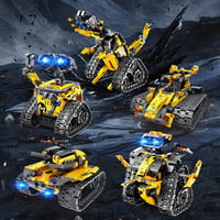 INSOON Technik Robot Építőjáték 5-az-1-ben Applikációs és Távirányítós Fal Robot Tank Dinoszaurusz RC Játék 6-12+ Éveseknek 520 Darabos 9