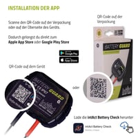Bluetooth monitor batérie intAct Battery-Guard pre 12V olovené a lítiové (LiFePO4) batérie, pre mokré, EFB, AGM, gélové akumulátory, s bezplatnou aplikáciou, čierna 7