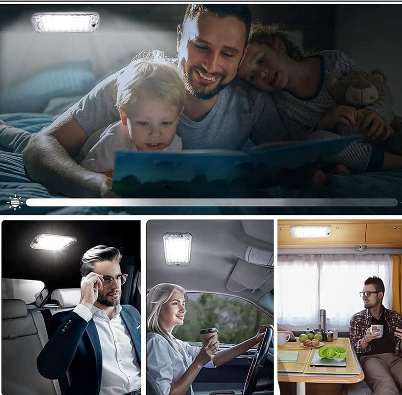 Intckwan 2db 12-85V LED beltéri lámpa 48 LED-del autóhoz, teherautóhoz, furgonhoz