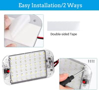 Intckwan 2db 12-85V LED beltéri lámpa 48 LED-del autóhoz, teherautóhoz, furgonhoz 4
